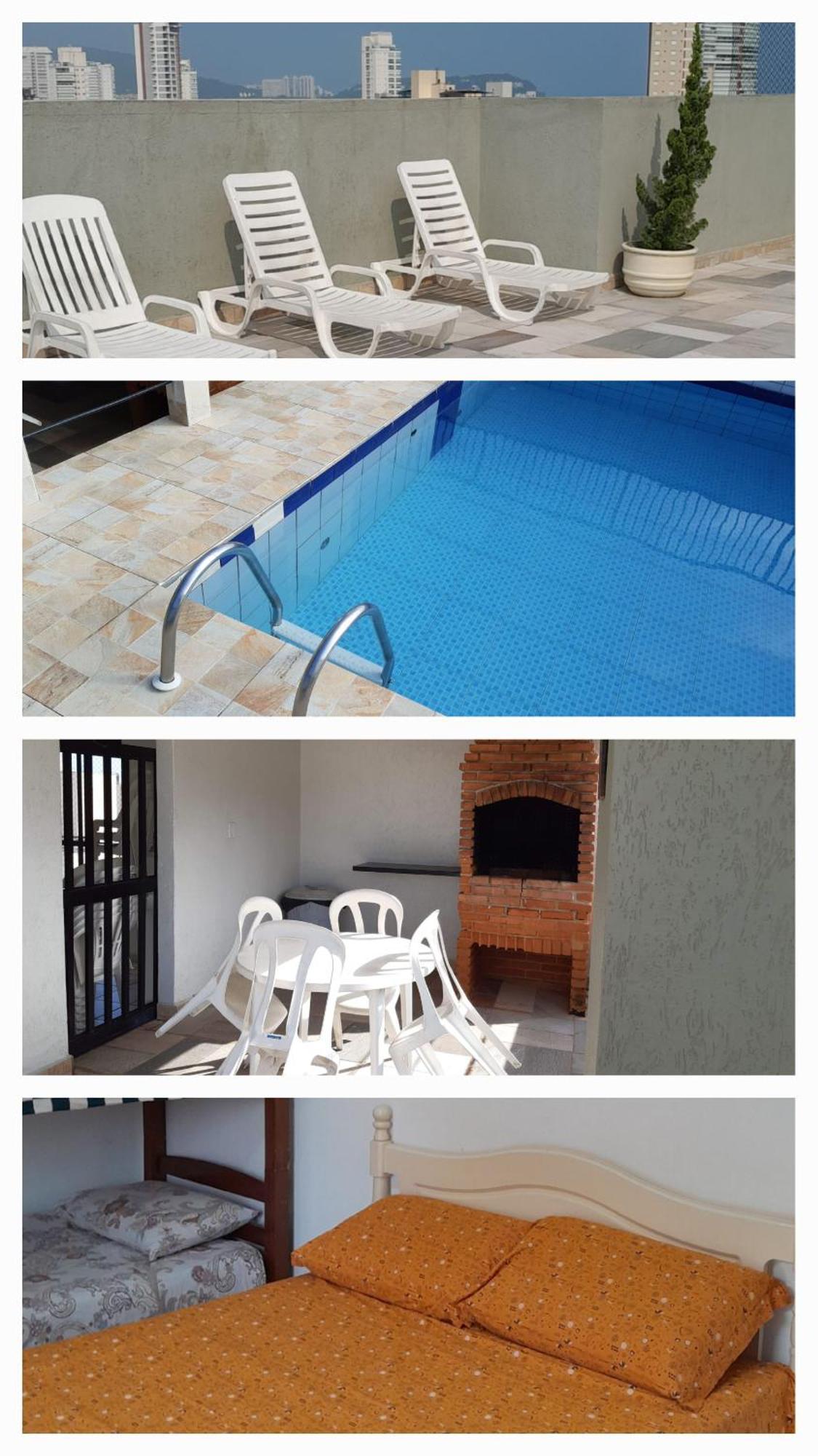 500M Da Praia, Predio Cm Piscina, 1Garagem, Wi-Fi 300 Mbps, Centro De Guaruja, Proximo A Praia E Comercio, Horarios Check-In E Check-Out Flexiveis, Churrasqueira, Leilighet Eksteriør bilde